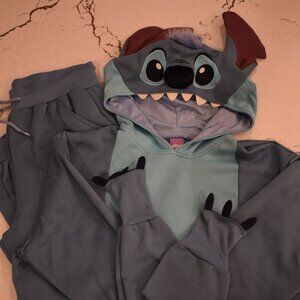 Disney Lilo & Stitch Loungewear Set - Hoodie/Jogger - Adult Size Medium